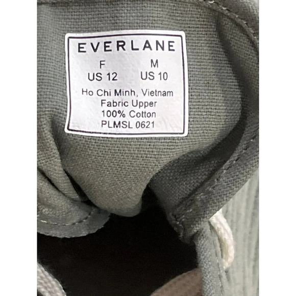 Everlane The Forever Sneaker in Dark Sage 10 New Mens Corduroy Shoes - Picture 9 of 10